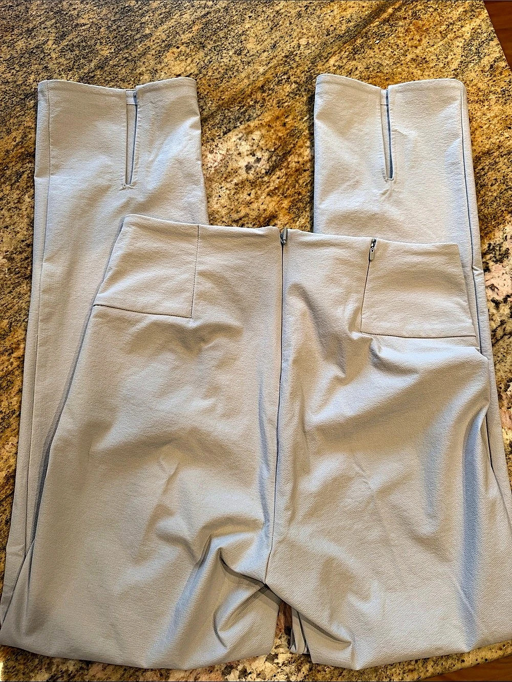 Athleta Trekkie Split Hem Pant Flare Pants in light gray - Size 4